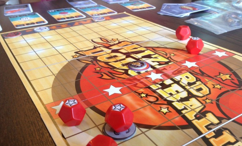 A Close Up Of The Board Mid Game.