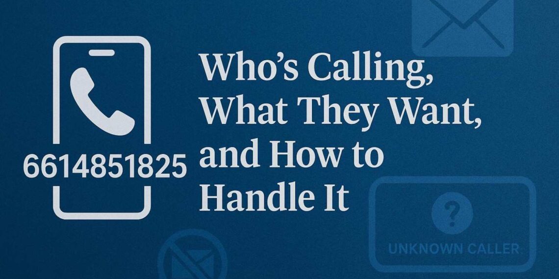 6614851825 Who’s Calling, What They Want, and How to Handle It