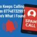 Who Keeps Calling From 8774873299